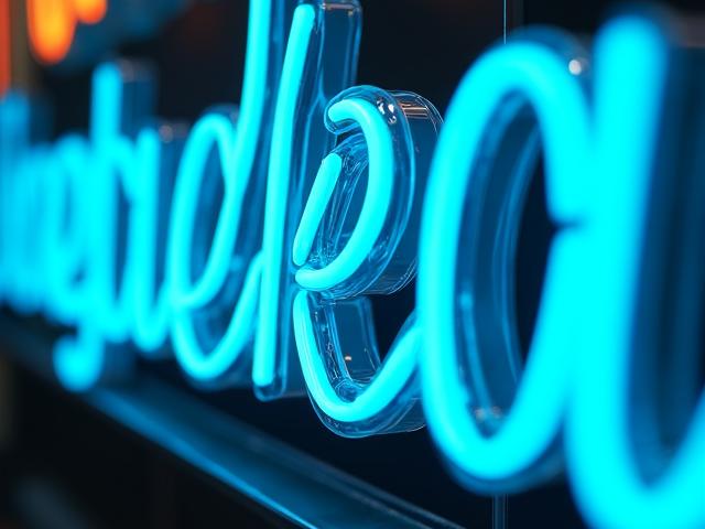 ネオンサインの支持フレーム設計