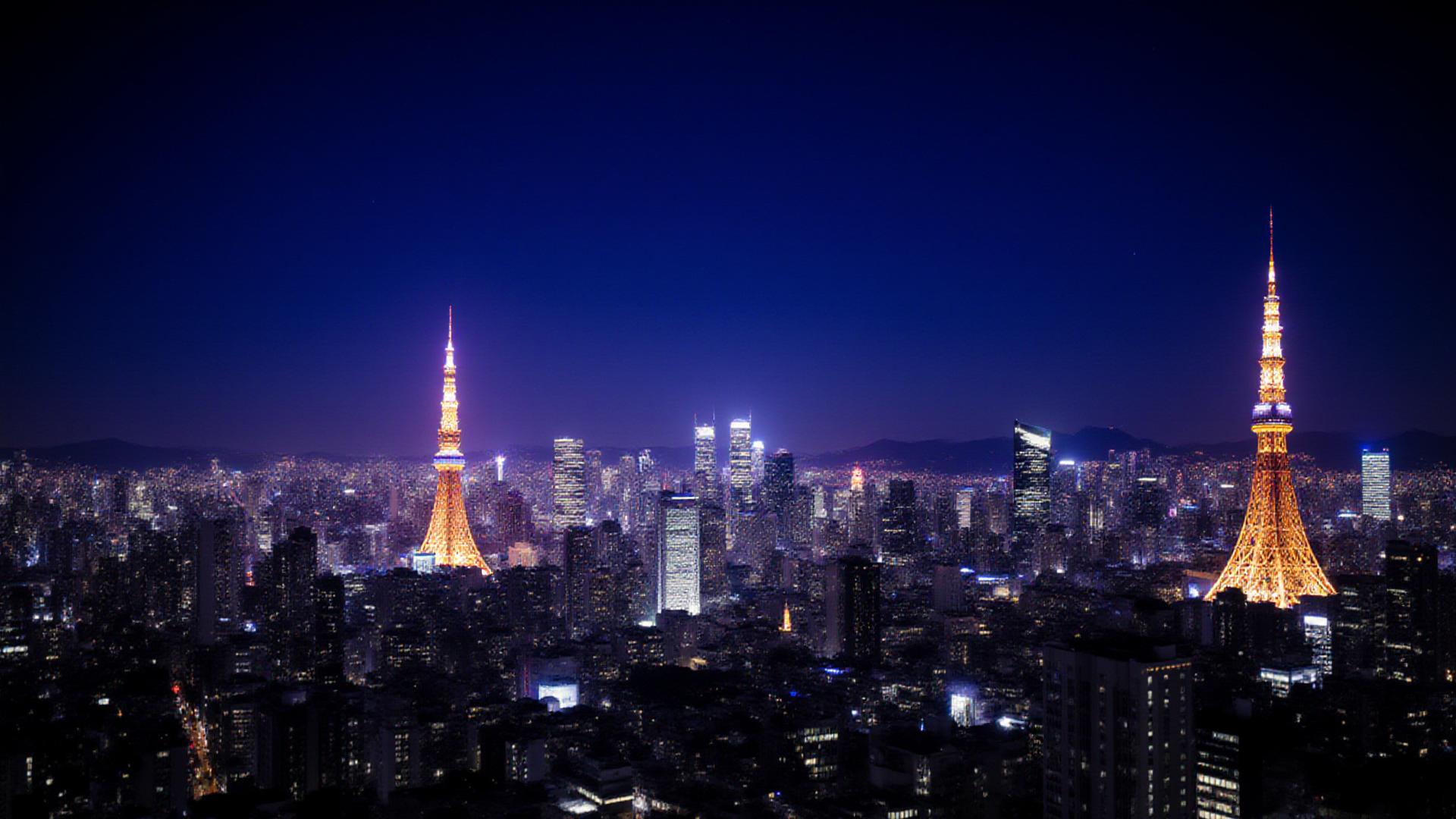 港区の夜景と建築コンテクスト
